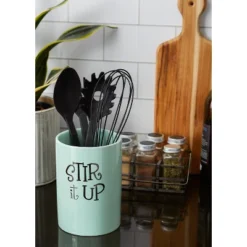 Design Imports Aqua Stir It Up Ceramic Utensil Holder 14 Design Imports Aqua Stir It Up Ceramic Utensil Holder -Design Imports GUEST 9d0e5cad 7271 4440 b322 5fccc455ac27