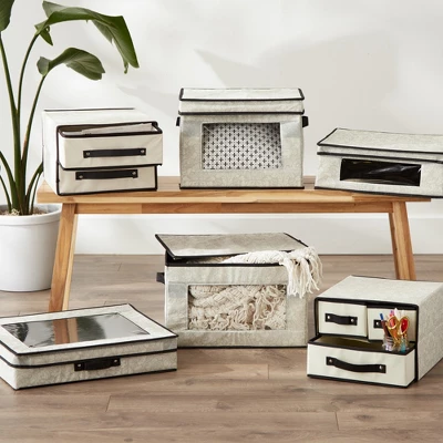 Design Imports Storge Closet 3 Drawer Damask 6 Design Imports Storge Closet 3 Drawer Damask - Image 6