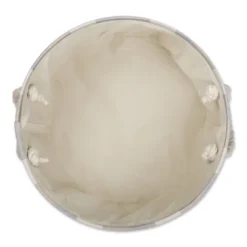 Design Imports Polyester Bin Tri Color Stone Round Medium 12X15X15