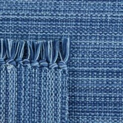 Variegated Nautical Blue Fringe Placemat (Set Of 6)