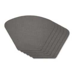 DII PVC Solid Round Table Placemat Set 6 Piece, Gray, 13x18.75" 5 DII PVC Solid Round Table Placemat Set 6 Piece, Gray, 13x18.75" -Design Imports GUEST 9e61cfc7 d3c2 49c4 aeca 913cb02a938a