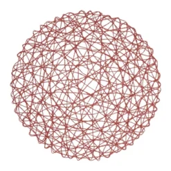 Design Imports Spice Woven Paper Round Placemat Set/6