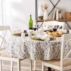 Design Imports Lavender Fields Printed Tablecloth 70 Round