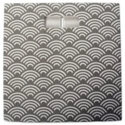 Polyester Cube Waves Gray Square 13x13x13 -Design Imports GUEST a057f1d0 6754 42cf 899c 930147dd83e4