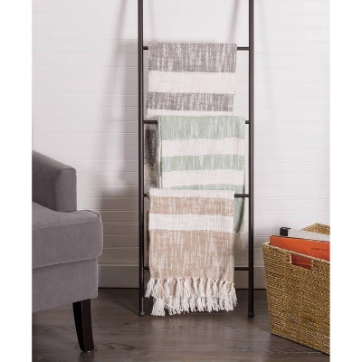 50"x60" Slub Striped Faux Shearling Throw Blanket - Design Imports 5 50"x60" Slub Striped Faux Shearling Throw Blanket - Design Imports - Image 5