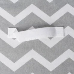 Nonwoven Polyester Cube Chevron Gray Square 11x11x11 Set/4 -Design Imports GUEST a1f3dd19 c719 4331 894f dac127e4ad73