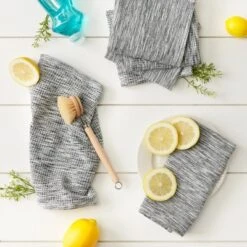 Design Imports Black/Off-White Asst Recycled Cotton Dishcloth Set/6 -Design Imports GUEST a23ce5f2 2503 4993 8007 09b628de7539