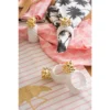 DII 4 Piece Napkin Ring Set, Gold Pineapple