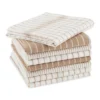 Design Imports Taupe Basic Dishtowel Set/8