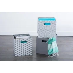 Polyester Cube Solid Gray Square 13x13x13 -Design Imports GUEST a3225b7b b45c 4fff 949e 78e2fba2d8d2