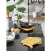 Design Imports Terry Solid Potholder Set 3 Piece Honey Gold 7X7"