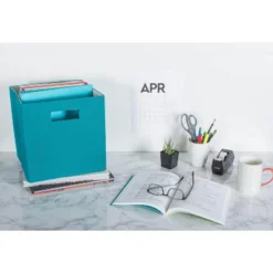 Polyester Cube Solid Teal Square 13x13x13 -Design Imports GUEST a43d8f7c 819b 4e1f af9f 1a5cba4cf6f6