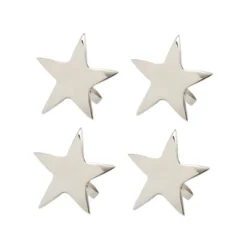 Design Imports Silver Star Napkin Ring Set/4 -Design Imports GUEST a5a55eaa 7d01 44b1 a271 e84651fd0364
