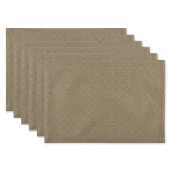 Design Imports Stone Tonal Lattice Print Outdoor Placemat Set/6 -Design Imports GUEST a5ae40fe 70c4 4951 ac4b 349e6380d3f2