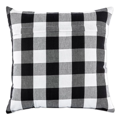 4pk 18"x18" Gingham Buffalo Check Assorted Square Throw Pillow Covers Black/White - Design Imports 5 4pk 18"x18" Gingham Buffalo Check Assorted Square Throw Pillow Covers Black/White - Design Imports - Image 5