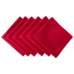 Design Imports Solid Cotton Napkin Set 6 Piece, Red, 18X18" 7 Design Imports Solid Cotton Napkin Set 6 Piece, Red, 18X18" -Design Imports GUEST a5fc263e 528a 4b7b bf95 abb627c25898