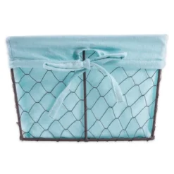 Design Imports Set Of 5 Rustic Bronze Chicken Wire Liner Baskets Aqua 10 Design Imports Set Of 5 Rustic Bronze Chicken Wire Liner Baskets Aqua -Design Imports GUEST a5ff0266 e6b1 4692 b6d2 d387cd6abb75