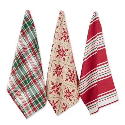 Design Imports Assorted Christmas Dishtowel Set 3 Piece, 18X28", Scandinavian Snowflakes 8 Design Imports Assorted Christmas Dishtowel Set 3 Piece, 18X28", Scandinavian Snowflakes - Image 8