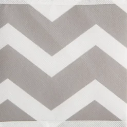 Design Imports Nonwoven Polyester Bin Chevron Gray Square Medium 11X11X5.5 Set/2 -Design Imports GUEST a874db4e cc3b 4ab0 b3fb 08daaefda9dd