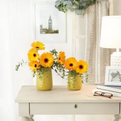 Design Imports Lemongrass Matte Dimple Texture Ceramic Canister Set/2 -Design Imports GUEST a8d988a3 b083 47dd b796 9cef4ddc1598