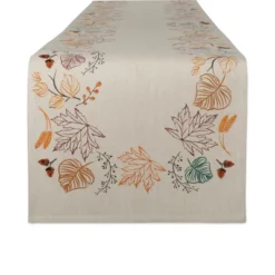 Design Imports Reversible Autumn Table Runner, 14X108", Autumn Leaves -Design Imports GUEST aa083547 5843 443e 85eb 858a5696cb18
