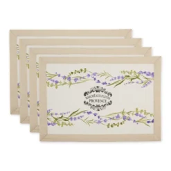 Design Imports Lavender Garland Printed Placemat Set/4 -Design Imports GUEST aa35d70e 89ab 464f 9a60 136570451152