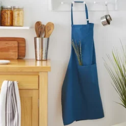 Design Imports Chino Chef Apron Blue