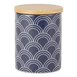 Design Imports Nautical Blue And White Mixed Print Ceramic Canister Set/3 -Design Imports GUEST aa938a1f 7139 45e0 bd3e f3d10bc4ab73