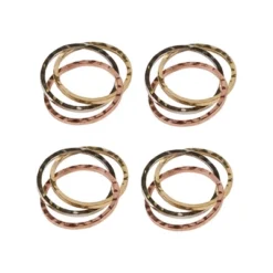 Design Imports Tri Metallic Rings Napkin Set/4 -Design Imports GUEST aaf62b80 45d3 4566 b1e3 0c455dcb117c