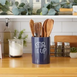 Design Imports Nautical Blue Stir It Up Ceramic Utensil Holder -Design Imports GUEST ab9e5fa3 3bac 4a9b 8445 528800bbbadb