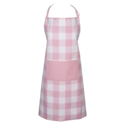 Design Imports Buffalo Check Chef Apron Pink & White -Design Imports GUEST ad934a00 0714 4dc8 89f9 8d90123535f9