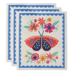 Design Imports Swedish Dishcloth Set/3, Reusable & Absorbent, Butterfly Folk 15 Design Imports Swedish Dishcloth Set/3, Reusable & Absorbent, Butterfly Folk -Design Imports GUEST ad956752 e270 49c0 b9d7 b50d2514b737