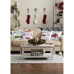 4pk 18"x18" Christmas Printed Square Throw Pillow Covers - Design Imports -Design Imports GUEST ae6788a6 e277 4472 be76 6a2164e20136