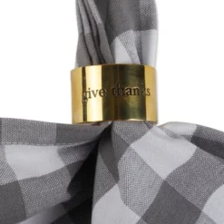 DII 4 Piece Napkin Ring Set, Always Grateful Asst -Design Imports GUEST af153a46 201d 4390 8d1c 51cfb8a5006a