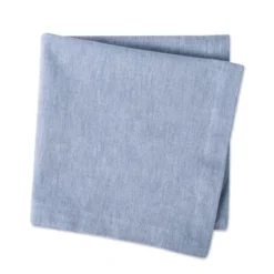Design Imports Chambray Napkin Set 6 Piece, Blue, 20X20" -Design Imports GUEST af23edf0 4df0 41d6 a430 5b7af9cd85ab