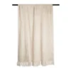 50"x60" Chenille Luxury Tassel Throw Blanket Cream - Design Imports