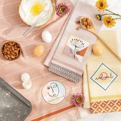 Design Imports Bungalow Embellished Dishtowel Set/3 6 Design Imports Bungalow Embellished Dishtowel Set/3 - Image 6