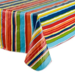Design Imports Summer Stripe Vinyl Tablecloth 60X102 -Design Imports GUEST b0991b0c 2e43 416f 9f1c 1f0303bf273d