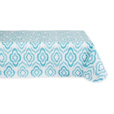 Design Imports Blue Ikat Vinyl Tablecloth 60X84 9 Design Imports Blue Ikat Vinyl Tablecloth 60X84 - Image 9