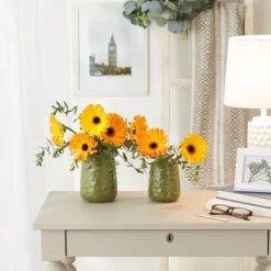 Design Imports Sage Matte Dimple Texture Ceramic Canister Set/2 -Design Imports GUEST b11017ae fb75 4eba af91 ab053a262b9d