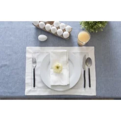 Design Imports Solid Chambray Tablecloth, Blue, 60X120" -Design Imports GUEST b1847d56 0f29 41f7 8a2d 16b2998e4187 1