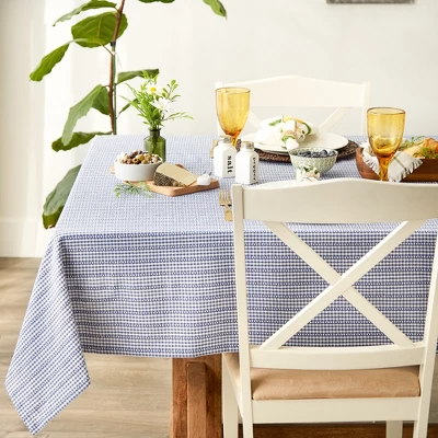 Design Imports French Blue Farmhouse Gingham Tablecoth 60X84 2 Design Imports French Blue Farmhouse Gingham Tablecoth 60X84 - Image 2