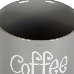 Design Imports Gray Coffee/Sugar/Tea Ceramic Canister Set/3 -Design Imports GUEST b27a0133 b0ca 47ed 95f8 bba787c1b4d8