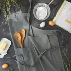 Design Imports Chef Solid X-Large Apron Gray -Design Imports GUEST b290cd89 1282 4ceb bcbb 4b2b7da9d5a5