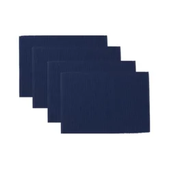 Design Imports Solid Ribbed Placemat Set/4, Dove Gray 5 Design Imports Solid Ribbed Placemat Set/4, Dove Gray -Design Imports GUEST b2e65be2 3df5 4971 a0d8 e957f1fa1801