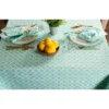 Design Imports Aqua Lattice Tablecloth 60X120