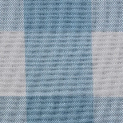 Design Imports Buffalo Check Cotton Tablecloth, Light Blue & White, 60X84" 6 Design Imports Buffalo Check Cotton Tablecloth, Light Blue & White, 60X84" - Image 6