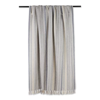 Design Imports Gray Braided Stripe Throw 1 Design Imports Gray Braided Stripe Throw
