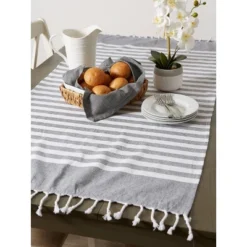 28"x59" Fouta Striped Throw Blanket - Design Imports -Design Imports GUEST b45dbbb4 1f3b 4b1f bfec 63b22629e5f1