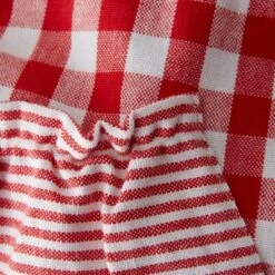 Design Imports Red/White Gingham Apron